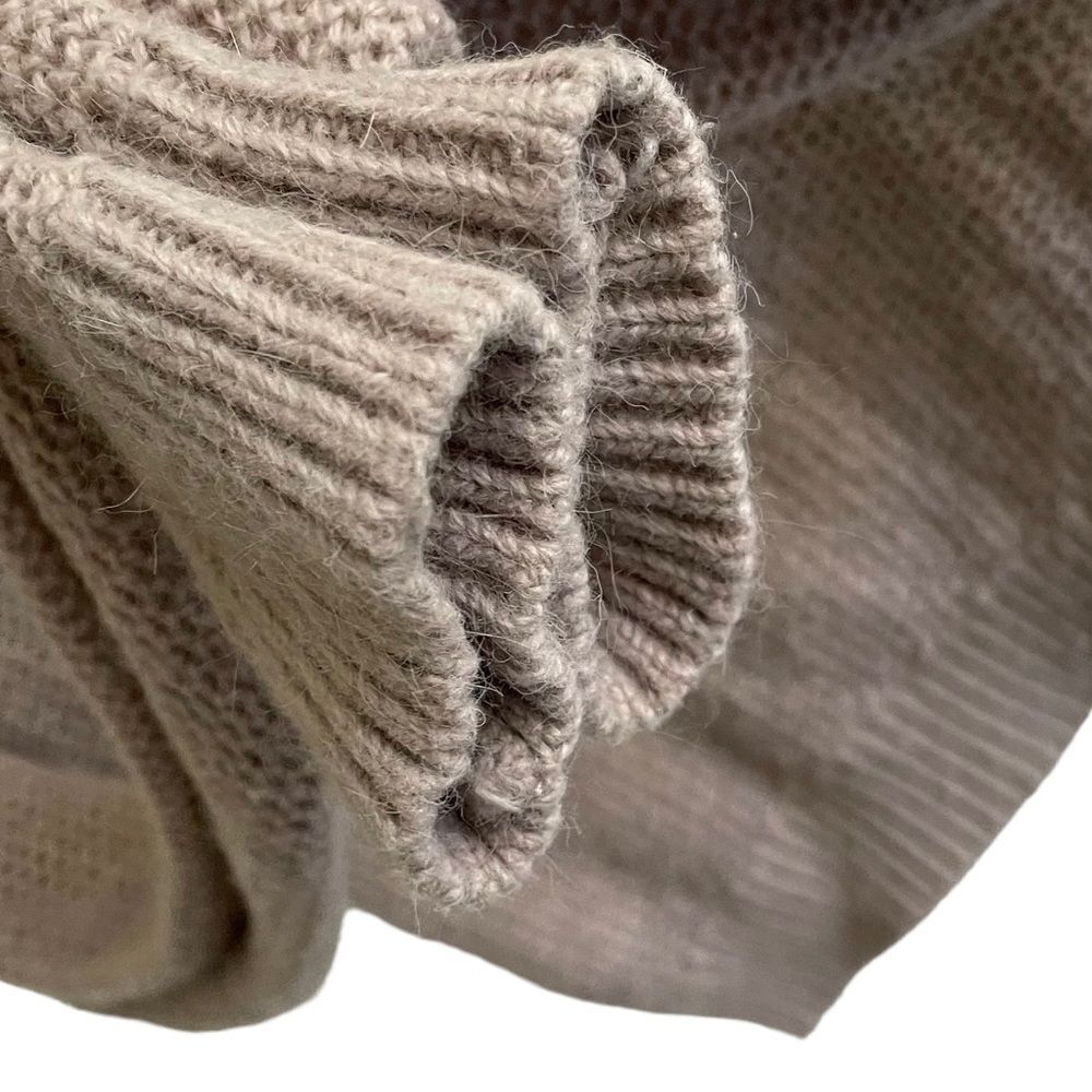 ARITZIA Talula Sweater Crew Neck Cropped Tan Taupe XXS - Picture 3 of 4